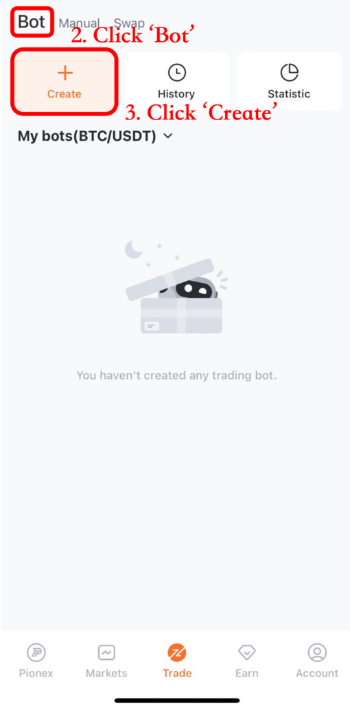 ใช้ grid trading bot บนมือถือ 2