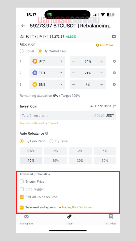 Rebalancing bot binance 11