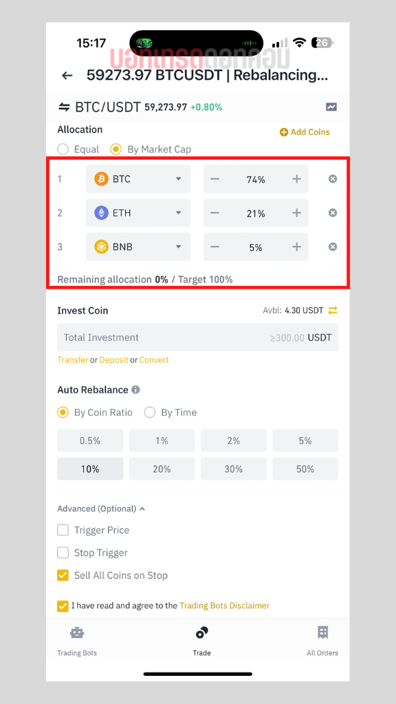 Rebalancing bot binance 8