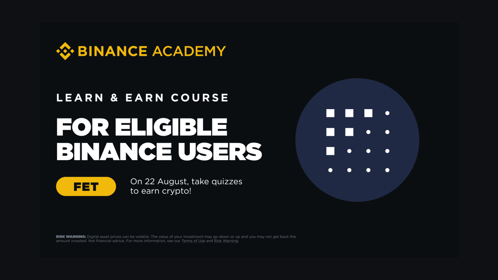 learn and earn fet binance