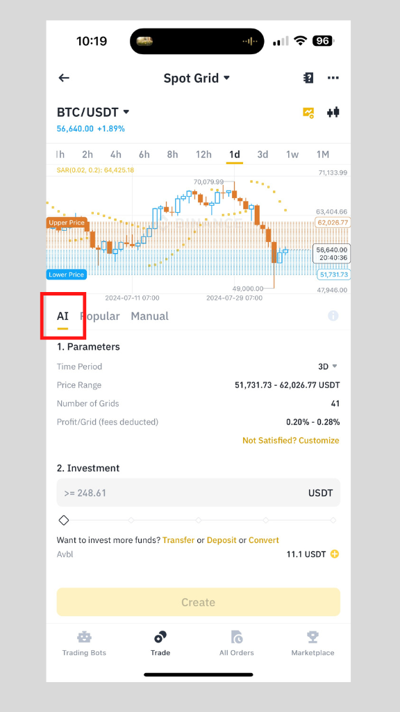 วิธีใช้ grid trading bot binance 4