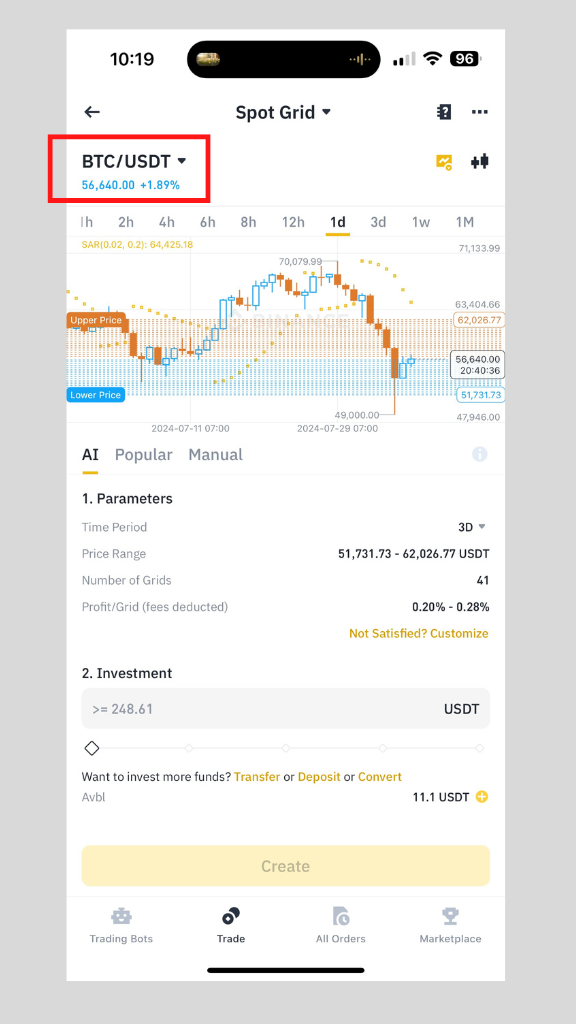 วิธีใช้ grid trading bot binance 5