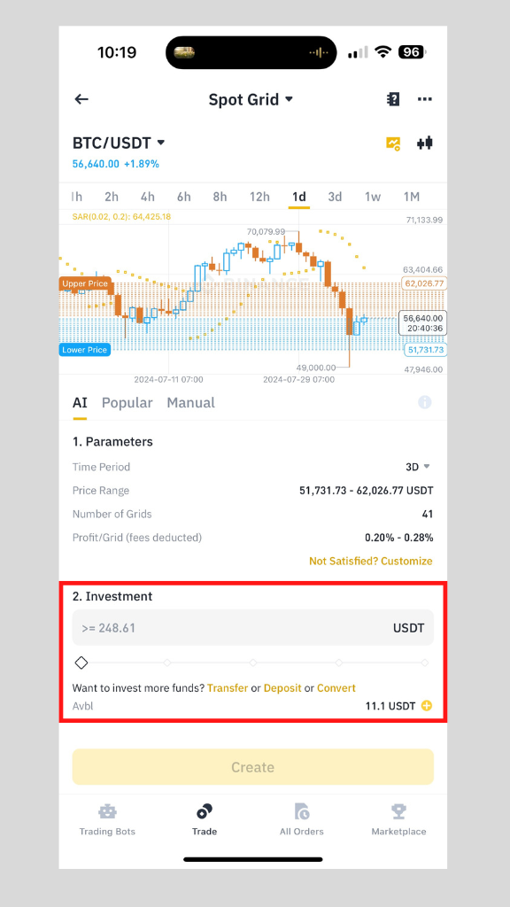 วิธีใช้ grid trading bot binance 7